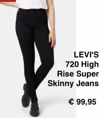 OPEN32 Levi's 720 High Rise Super Skinny Jeans aanbieding