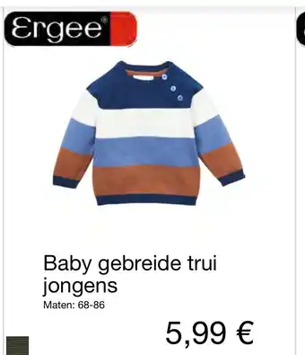 Kik Ergee Gebreide trui jongens 68-86 aanbieding