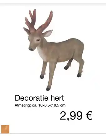 Kik Decoratie hert aanbieding