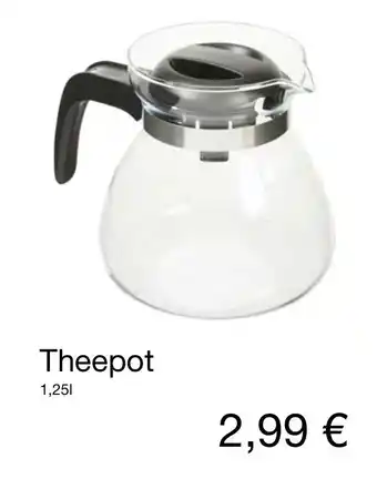 Kik Theepot 1.25L aanbieding