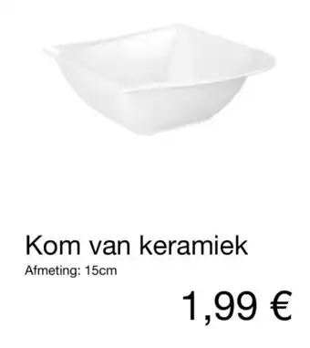 Kik Kom van keramiek aanbieding