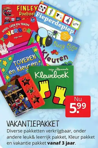 Boekenvoordeel Vakantiepakket aanbieding