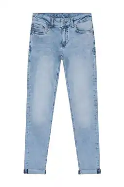 Wehkamp Indian Blue Jeans straight fit jeans used light denim aanbieding