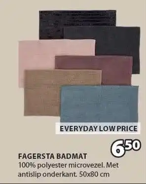 Jysk FAGERSTA BADMAT aanbieding