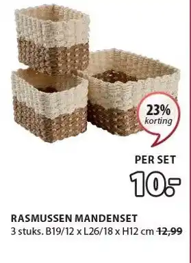 Jysk RASMUSSEN MANDENSET aanbieding