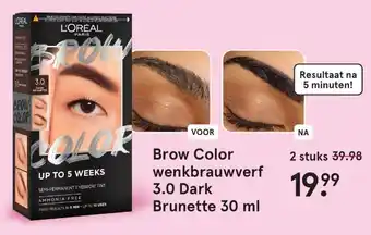 Etos Brow Color wenkbrauwverf 3.0 Dark Brunette 30 ml aanbieding