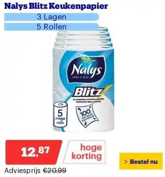 Bol.com Nalys Blitz Keukenpapier aanbieding