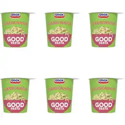 Albert Heijn Unox Good Pasta Spaghetti Carbonara 6-pack aanbieding