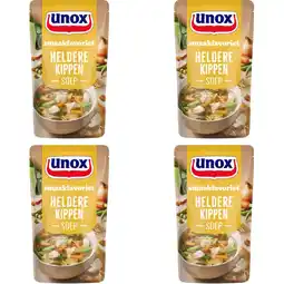 Albert Heijn Unox Heldere Kippensoep 4-pack aanbieding