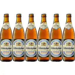 Albert Heijn Weihenstephaner Hefeweissbier 0.5% 6-pack aanbieding