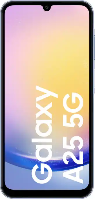 Coolblue Samsung Galaxy A25 128GB Blauw 5G + Samsung Oplader 25 Watt Zwart aanbieding