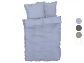 Lidl LIVARNO home Microvezel satijnen dekbedovertrek 200 x 200 cm aanbieding