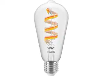 MediaMarkt WIZ Edison Filament E27 - Gekleurd En Wit Licht Slimme Ledlamp Transparant aanbieding