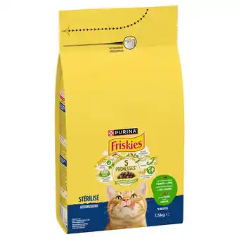 Zooplus 3x1,5kg PURINA Friskies Gesteriliseerde kat met lam, kip en groenten aanbieding
