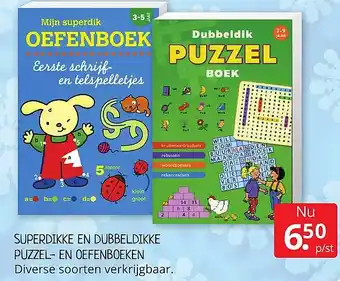 Boekenvoordeel Superdikke dubbeldikke puzzel- en oefenboeken aanbieding