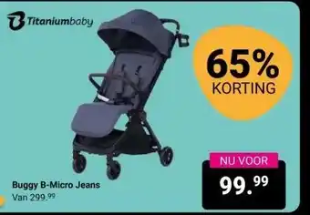 Van Asten BabySuperstore Buggy B-Micro Jeans aanbieding