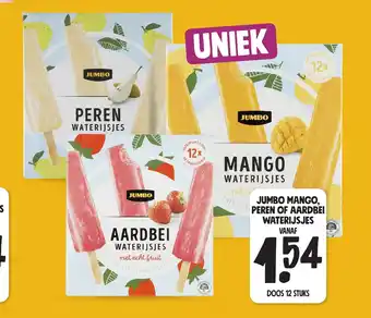 Jumbo MANGO, PEREN OF AARDBEI WATERIJSJES aanbieding