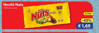 Die Grenze Nestlé Nuts 5x30gr aanbieding