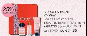 Pour Vous Giorgio armani my way eau de parfum 50 ml aanbieding
