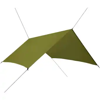 Blokker The Living Store Kampeerzeil - Camping - Outdoor - 300 x 285 cm - Groen aanbieding