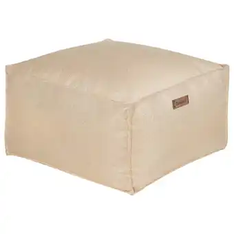 Blokker Beliani MUKKI - Poef-Beige-Polyester aanbieding