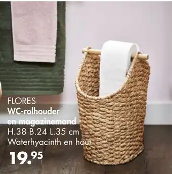 Casa Flores wc-rolhouder en magazinemand aanbieding