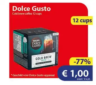 Die Grenze Dolce gusto cold brew coffee 12 cups aanbieding