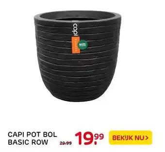 Praxis Capi pot bol basic row aanbieding