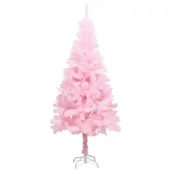 Blokker The Living Store Kunstkerstboom Roze 150 cm - PVC/Staal - LED-verlichting - USB-aansluiting aanbieding