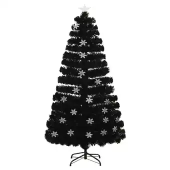 Blokker The Living Store Kunstkerstboom - 120 cm - met kleurrijke LED- en glasvezellampjes aanbieding