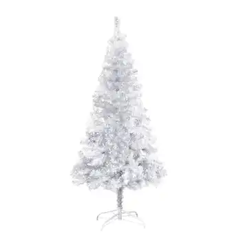 Blokker The Living Store Kunstkerstboom Silver Glanzend Roségoud - 150 cm - Met LED-verlichting aanbieding