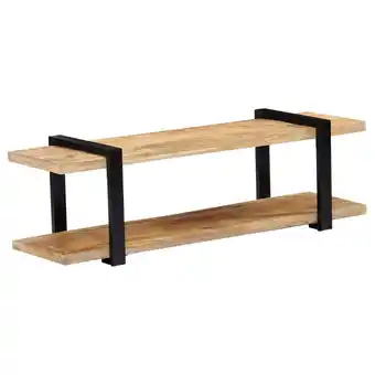 Blokker vidaXL Tv-meubel 130x40x40 cm massief mangohout aanbieding