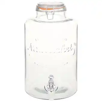 Blokker vidaXL Waterdispenser XXL met kraan 8 L glas transparant aanbieding