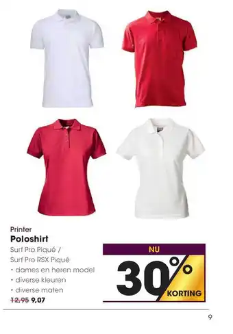 HANOS Printer polo shirt aanbieding