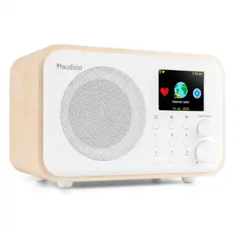 Blokker DAB radio - Audizio Vicenza - DAB / DAB+ en Internet radio met Bluetooth - WIFI - Accu - Wit aanbieding