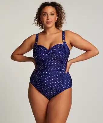Hunkemoller Hunkemöller Badpak Shaping Ocean Blauw aanbieding