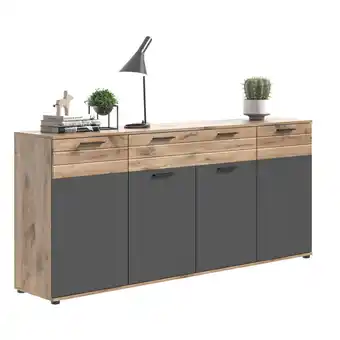 Blokker Mason dressoir 4 deuren, 1 lade eik decor aanbieding