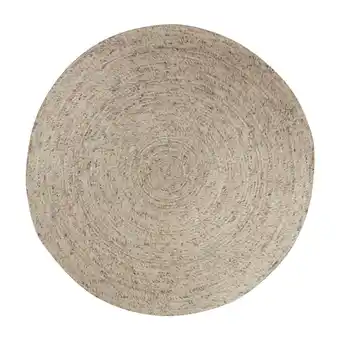 Blokker Rond wollen vloerkleed Gapo beige/wit gemeleerd aanbieding