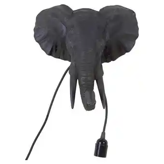 Blokker Wandlamp Olifant Orwell Zwart - 33 cm aanbieding