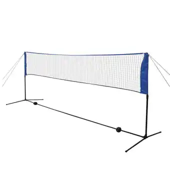 Blokker The Living Store Badminton Net en Frame - Recreatieve Badminton Set - 300 x 72 cm - Verstelbaar Frame - Inclusief aanbieding