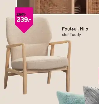 Leen Bakker Fauteuil Mila aanbieding