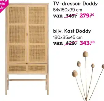 Leen Bakker Kast Doddy 180 x 85 x 45 cm aanbieding