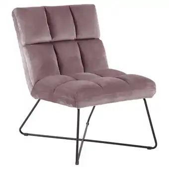 Blokker Alice fauteuil , velours roze aanbieding