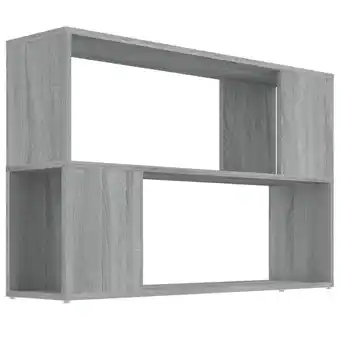 Blokker vidaXL Boekenkast 100x24x63 cm bewerkt hout grijs sonoma eikenkleurig aanbieding