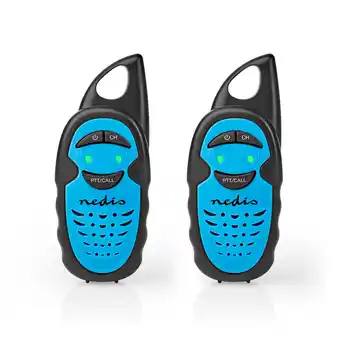 Blokker Nedis Walkie talkie Set - WLTK0300BU - Blauw aanbieding