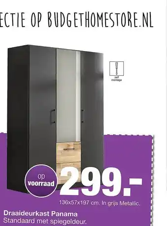 Budget Home Store Draaideurkast Panama aanbieding