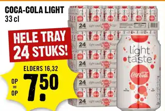 Dirck 3 Coca-cola light aanbieding