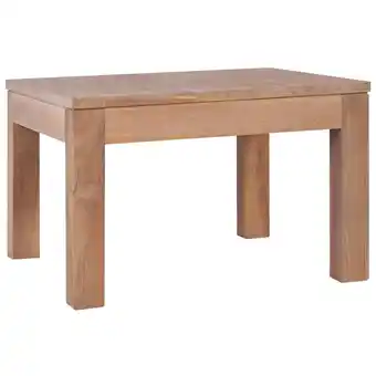 Blokker The Living Store Massief Teakhouten Salontafel - 60 x 60 x 40 cm - Rustieke stijl aanbieding