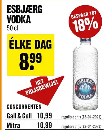 Dirck 3 Esbjærg vodka aanbieding