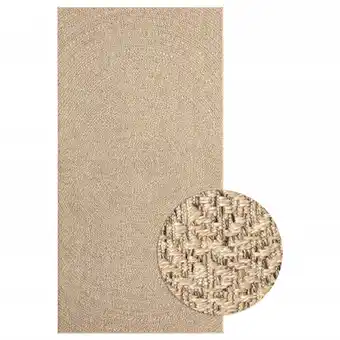 Blokker The Living Store Buitentapijt - Jute-look - PP - 80 x 150 cm - UV-bestendig aanbieding